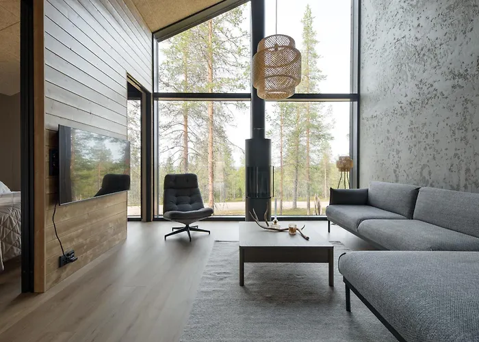 Arctic Trail, A - Aurora View Hot Tube - Sauna - Lapland Ferienhaus Äkäslompolo