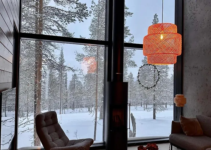 Arctic Trail, A - Aurora View Hot Tube - Sauna - Lapland Ferienhaus Äkäslompolo